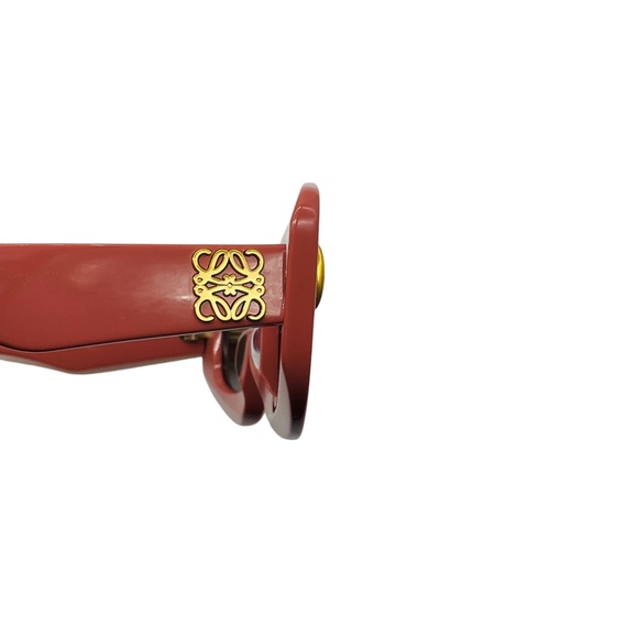 LOEWE PINK / GOLD LOGO ACETATE FRAME SCREEN SUNGLASSES main image 7